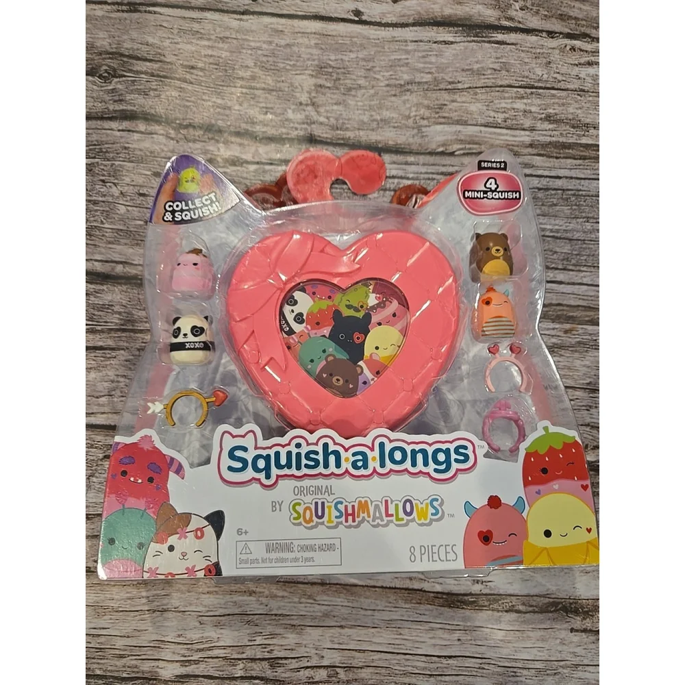 Squishmallows Squish-a-Longs Valentine Mini Figure 8-Piece Set (Series 2) (4)